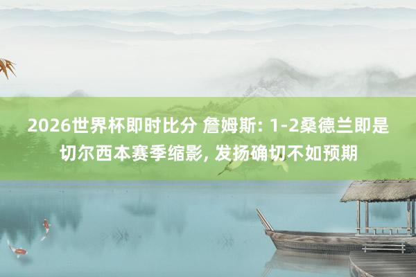 2026世界杯即时比分 詹姆斯: 1-2桑德兰即是切尔西本赛季缩影, 发扬确切不如预期