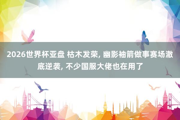 2026世界杯亚盘 枯木发荣, 幽影袖箭做事赛场澈底逆袭, 不少国服大佬也在用了